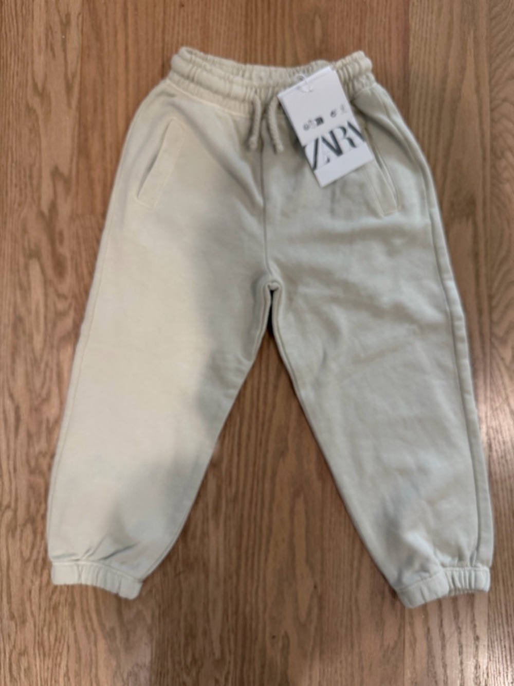 NWT ZARA Kids Cream-Colored Jogger Sweatpants size 2/3